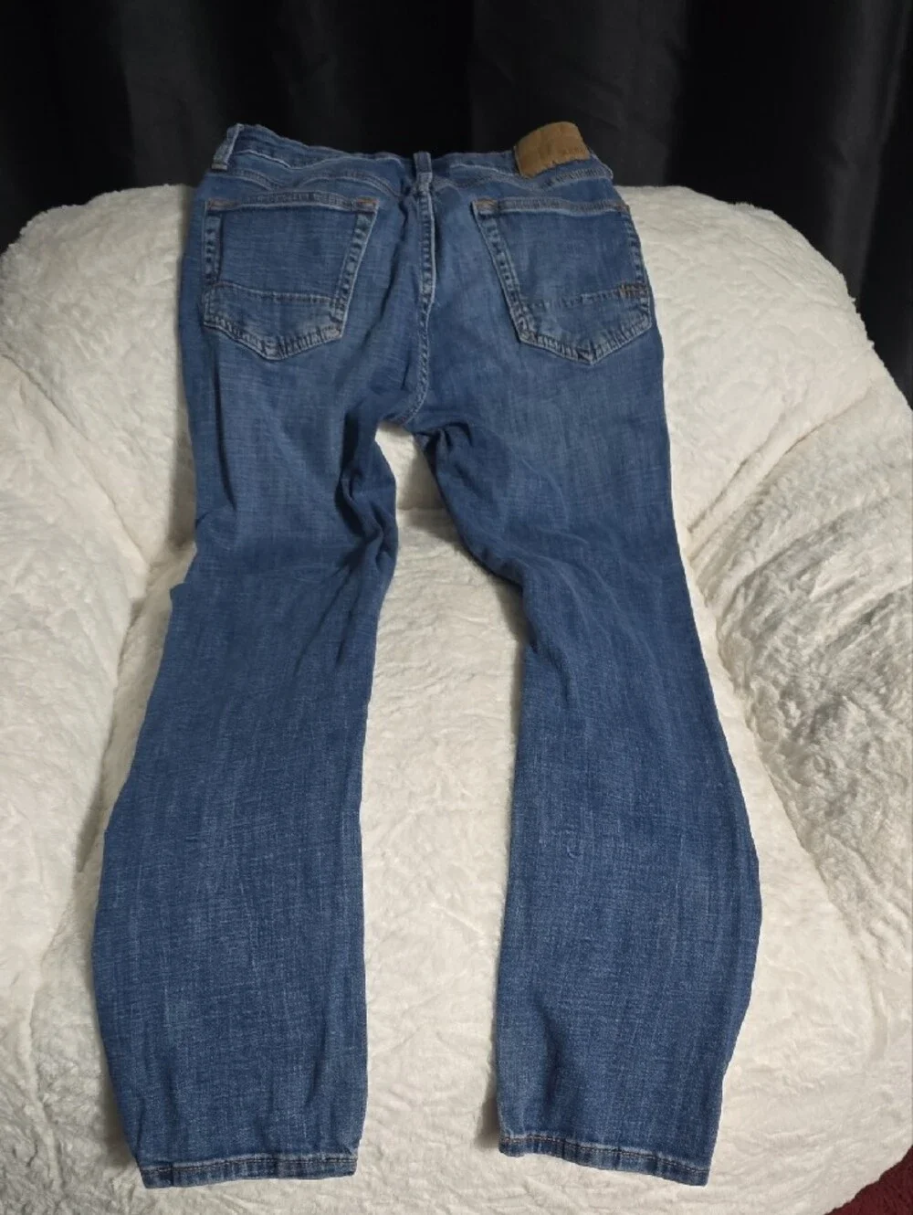 Aeropostale Men's Blue Skinny Jeans with Distressed Detail